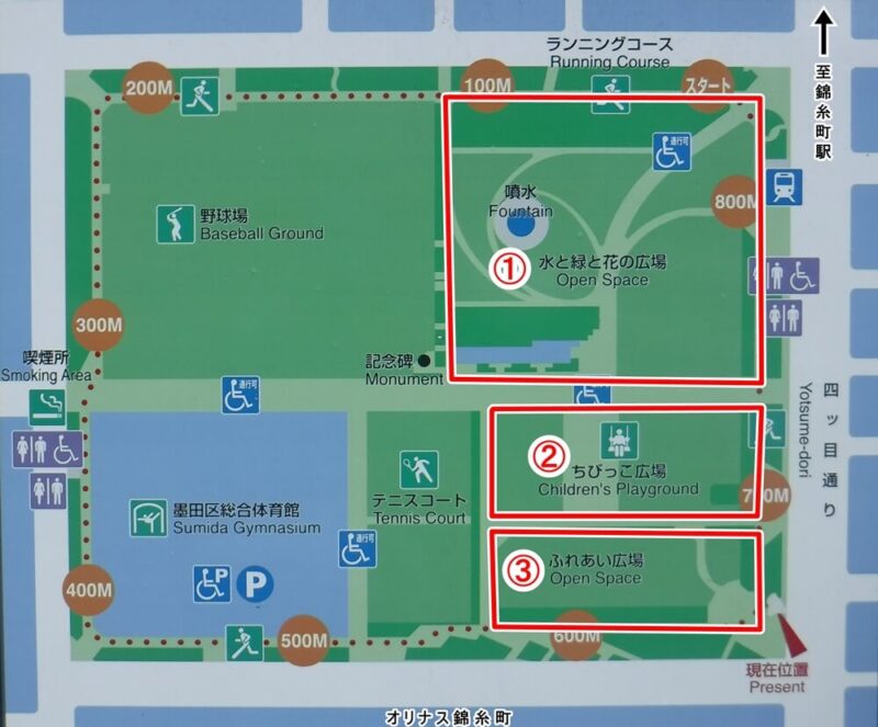 錦糸公園の地図